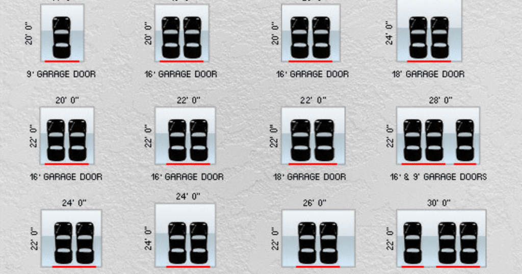 how wide is a single garage door