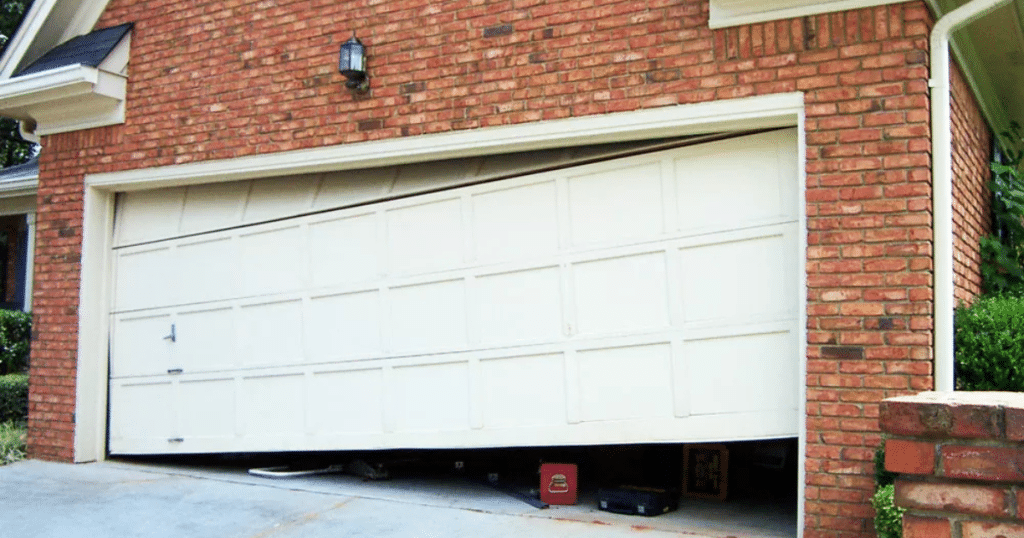 Can a damaged garage door be repaired?